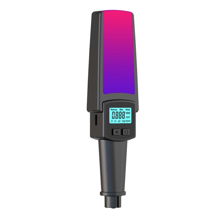 HD Digital Display Blow-type Alcohol Tester with Flashing Emergency Light