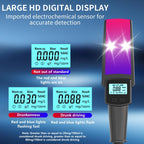HD Digital Display Blow-type Alcohol Tester with Flashing Emergency Light