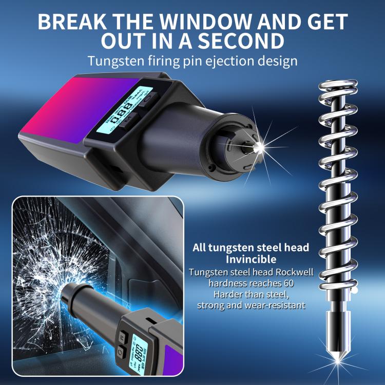 HD Digital Display Blow-type Alcohol Tester with Flashing Emergency Light