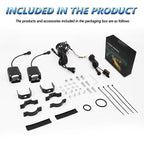 40W Motorcycle Wired Switch Integrated Waterproof Demon Eye Spotlight