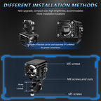 40W Motorcycle Wired Switch Integrated Waterproof Demon Eye Spotlight