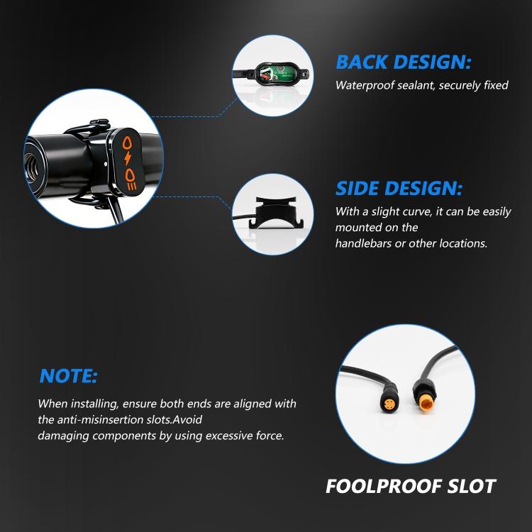 40W Motorcycle Wired Switch Integrated Waterproof Demon Eye Spotlight