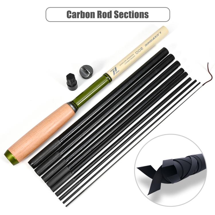 Wooden Handle Mini Tiny Object Rod Pocket Portable Small Fishing Rod