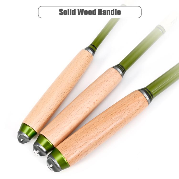 Wooden Handle Mini Tiny Object Rod Pocket Portable Small Fishing Rod
