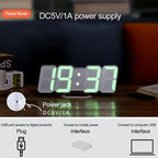 RGB Color Changing 3D Digital Clock With Voice Control, Adjustable Brightness, Temperature Display & Remote — view 12