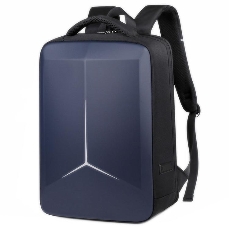 15.6-16.6 Inch Hard Shell Laptop Backpack with USB+Type-C Charging Ports Unisex Anti-Theft Business Travel Bag — Gray
