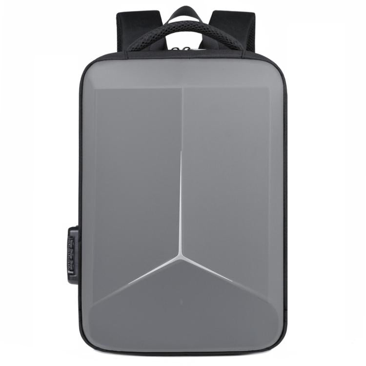 15.6-16.6 Inch Hard Shell Laptop Backpack with USB+Type-C Charging Ports Unisex Anti-Theft Business Travel Bag — Black