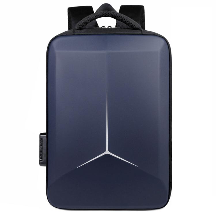 15.6-16.6 Inch Hard Shell Laptop Backpack with USB+Type-C Charging Ports Unisex Anti-Theft Business Travel Bag — Airbag Gray