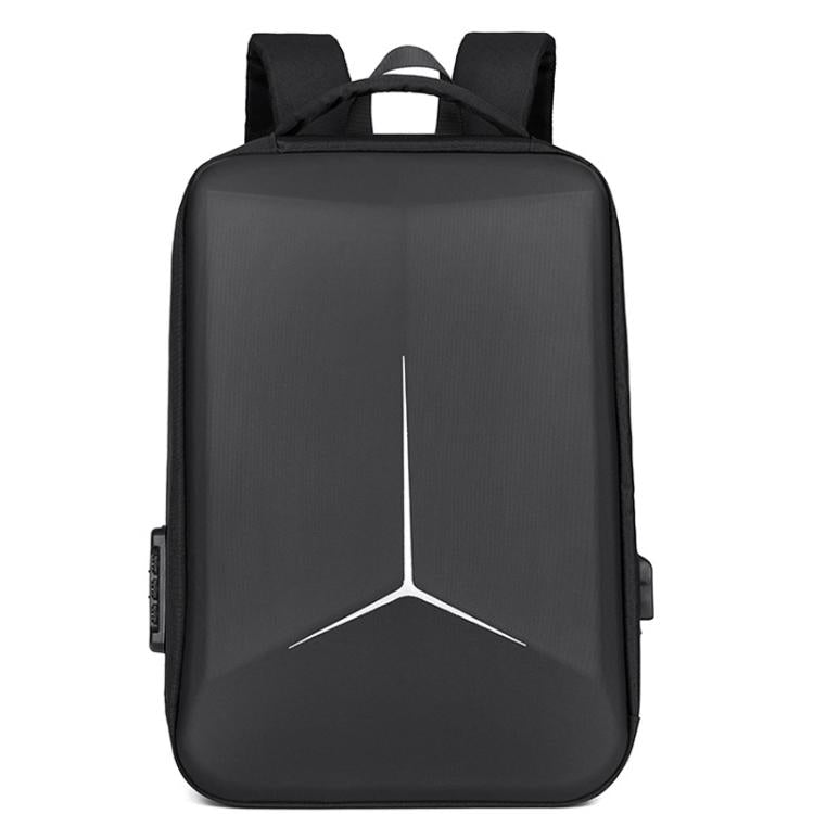 15.6-16.6 Inch Hard Shell Laptop Backpack with USB+Type-C Charging Ports Unisex Anti-Theft Business Travel Bag — Airbag Blue
