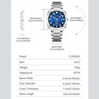 Curren Men Steel Band Calendar Business Quartz Watch — view 7