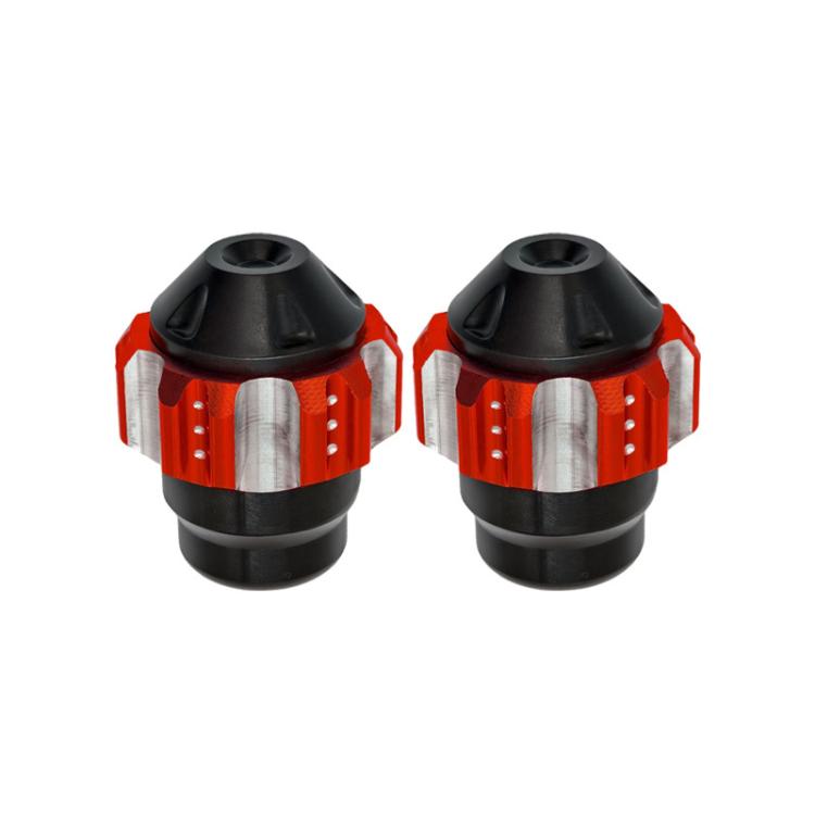 1pair QCB-011 Universal Aluminum Alloy Anti-Fall Front Fork Cup Motorcycle Wheel Protection Ball — Gold