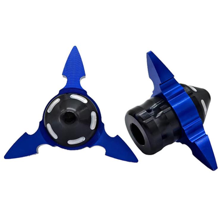1pair QCB-034 Aluminum Alloy Dart Front Fork Cup Wheel Anti-fall Wear-resistant Decorative Cup — Silver