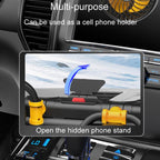 F4505 Car Triple-Head Rotatable Fan Auto 3-Way Folding Fan