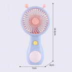Cute Small Snail Handheld USB Rechargeable Fan Portable Mini Compact Pocket Fan — view 5