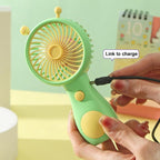 Cute Small Snail Handheld USB Rechargeable Fan Portable Mini Compact Pocket Fan — view 10
