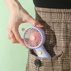 Cute Small Snail Handheld USB Rechargeable Fan Portable Mini Compact Pocket Fan — view 11