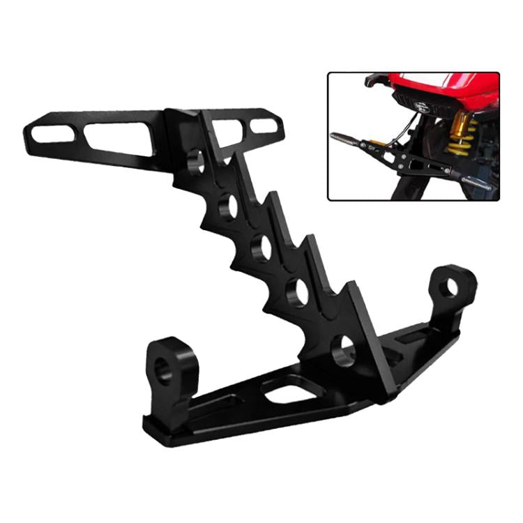 Cpj-006 Universal Aluminum Alloy Fishbone License Plate Frame License Plate Drag — view 5