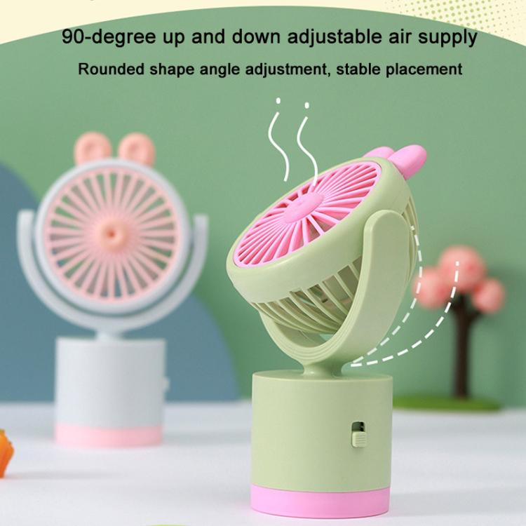 Cartoon Rabbit Desktop Fan USB Charging Handheld Fan Up And Down Adjustable Wind Direction — view 8