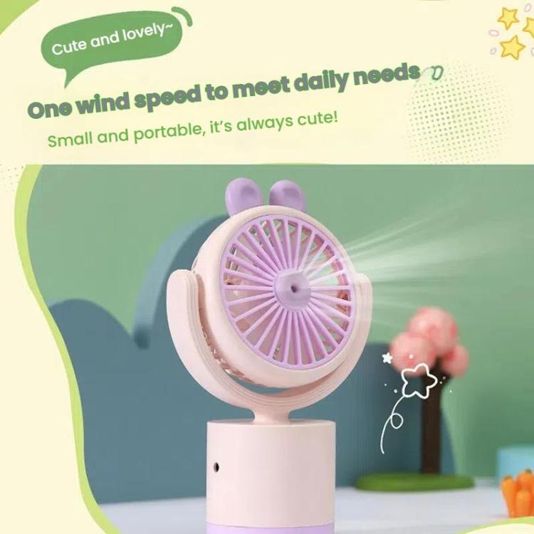 Cartoon Rabbit Desktop Fan USB Charging Handheld Fan Up And Down Adjustable Wind Direction — view 9
