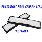 Fog Version EU Standard Double License Plate Frame Car Modification Accessories