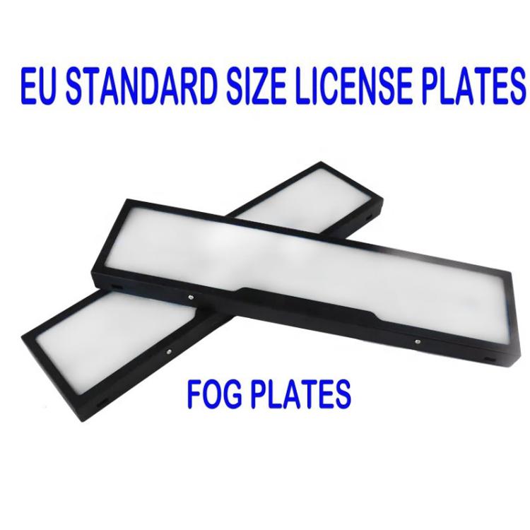 Fog Version EU Standard Double License Plate Frame Car Modification Accessories