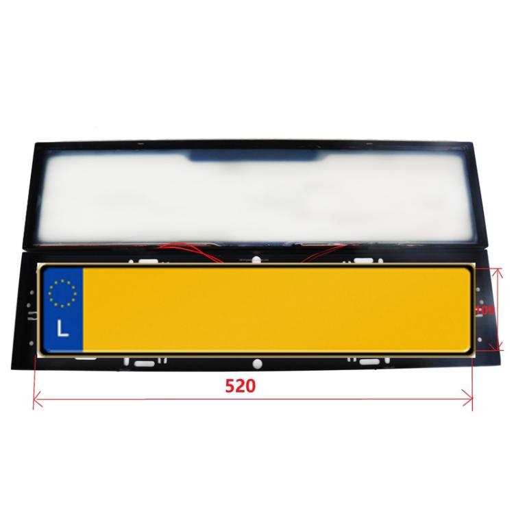 Fog Version EU Standard Double License Plate Frame Car Modification Accessories