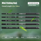 K-Series Micro Objects Mini Rods Portable Pocket Fishing Rods