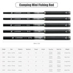 K-Series Micro Objects Mini Rods Portable Pocket Fishing Rods