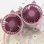 Outdoor Folding Mini Neck Fan Portable USB Rechargeable Summer Gift Fan — view 10