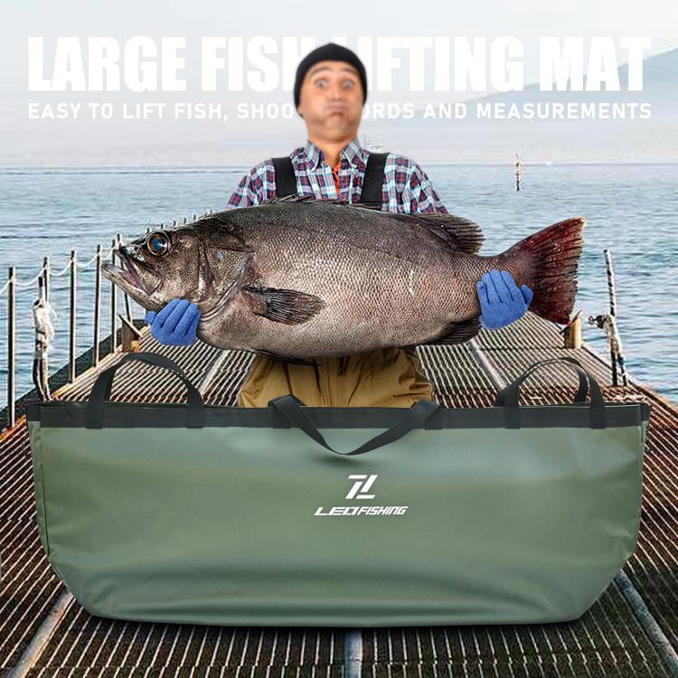 LEO 28351 Large Fish Carrying Bag 6 Handle Large Fish Carrying Pocket