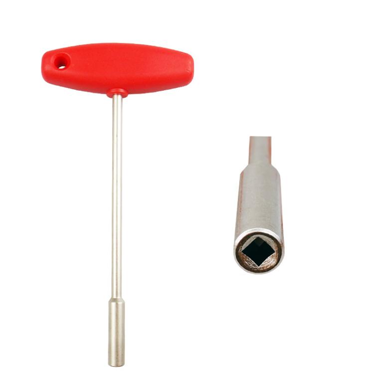 Hidden Spoke T-shaped Wrench Bicycle Tool Socket — 3.2mm Square Hole