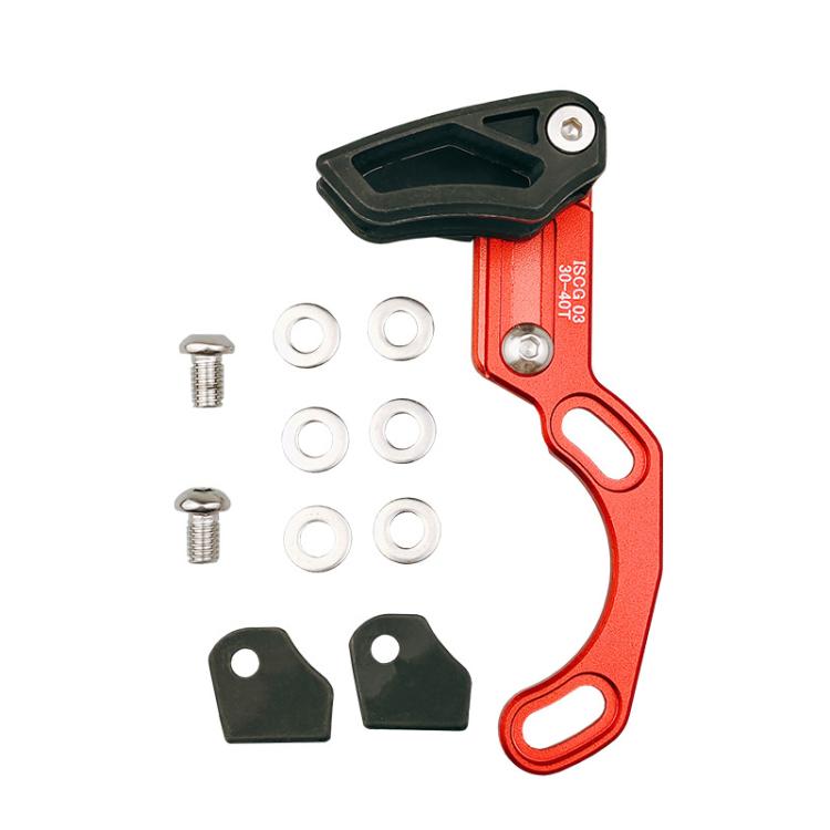 Bicycle Front Derailleur Single-Plate Positive Negative Tooth Chain Guide — ISG03 Model Black