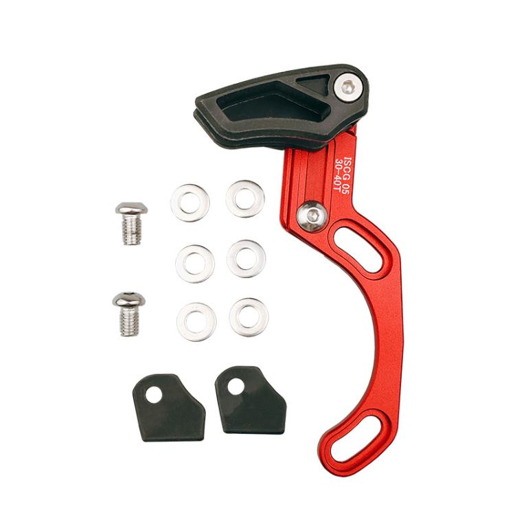 Bicycle Front Derailleur Single-Plate Positive Negative Tooth Chain Guide — ISG05 Model Black