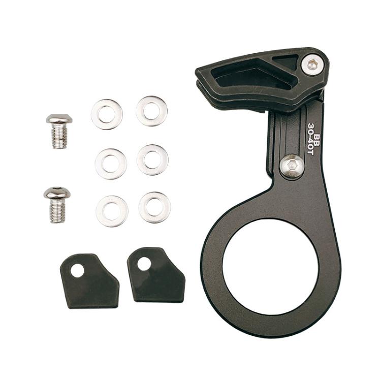 Bicycle Front Derailleur Single-Plate Positive Negative Tooth Chain Guide — ISG05 Model Red