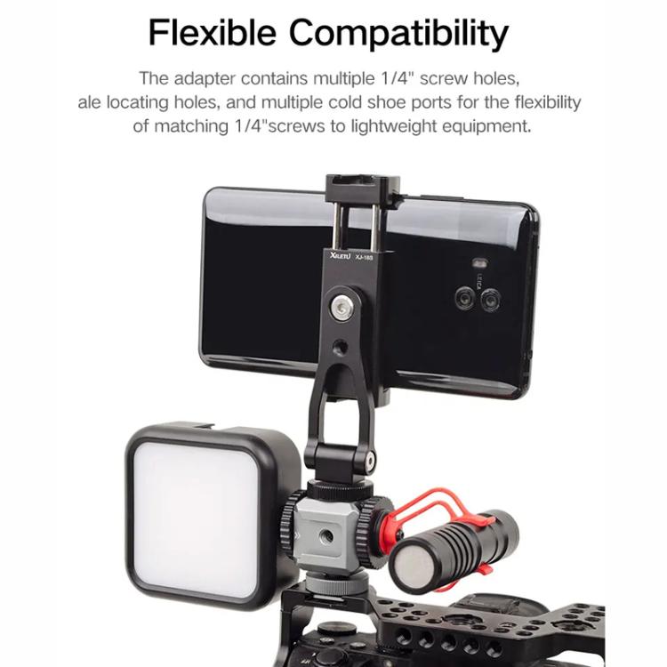 XILETU XDS-15 Multi-head Cold Shoe Mount Adapter for Camera Flash, Microphone, LED Light — view 4