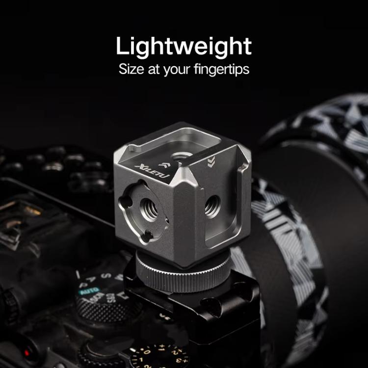 XILETU XDS-15 Multi-head Cold Shoe Mount Adapter for Camera Flash, Microphone, LED Light — view 8