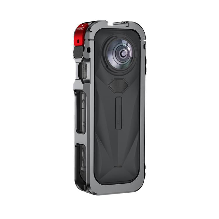For Insta360 X5 Camera Flymile Metal Frame Lens Cover Set Rabbit Cage Expansion Bracket
