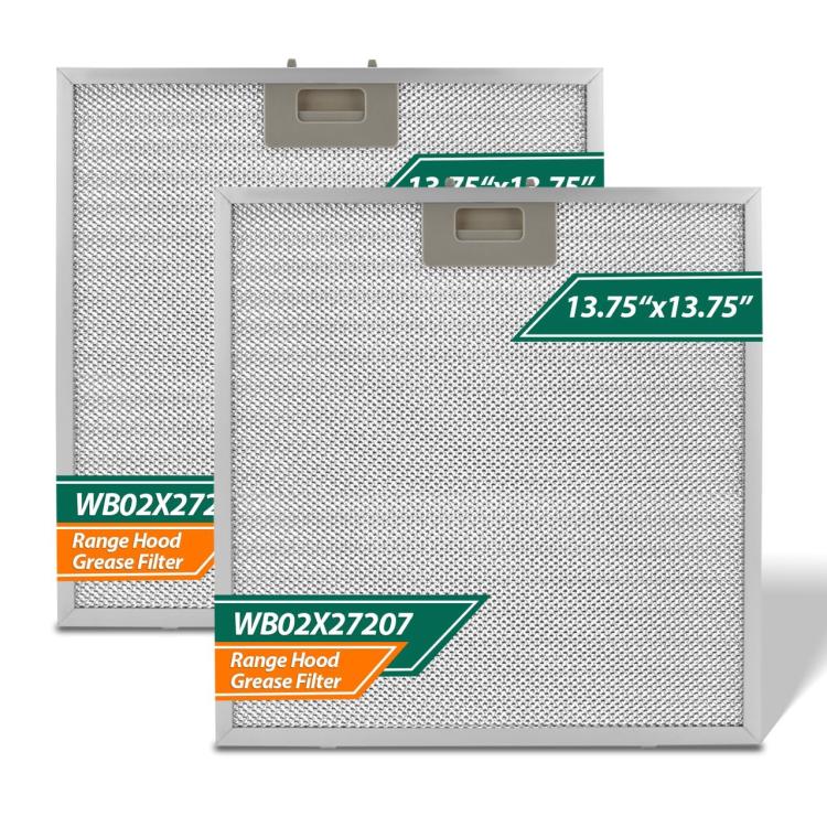 2pcs /Pack WB02X27207 Range Hood Grease Filter For GE JVX5300BJ1TS /JVX5305DJ2WW /JVX5305DJ3BB