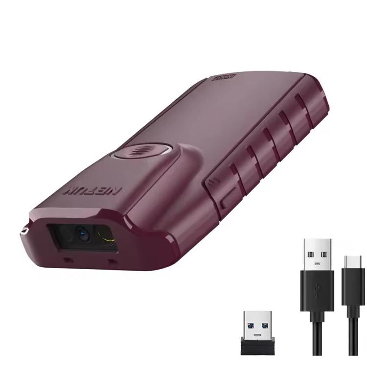 Cell Phone Back Clip Portable 1/2 Code Wireless Bluetooth Scanner