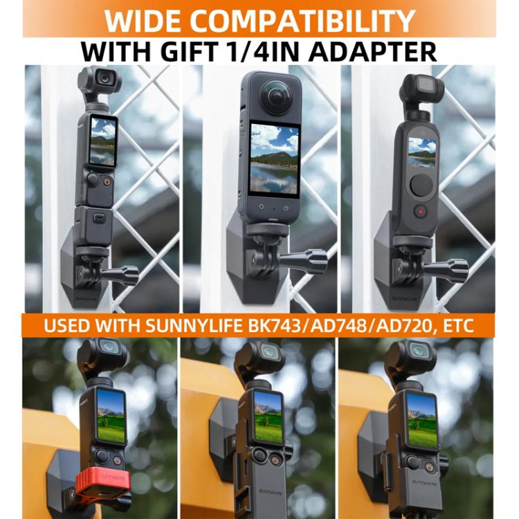 Sunnylife DZ762 Sports Camera Magnetic Dock Expansion Adapter Bracket