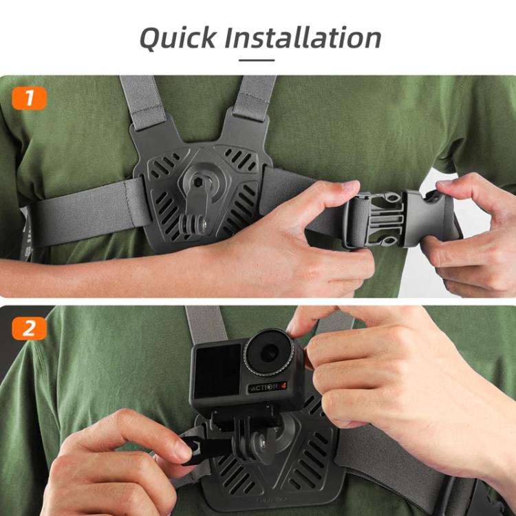 Sunnylife XD742 360 Degree Universal Sports Camera Chest Strap Mount