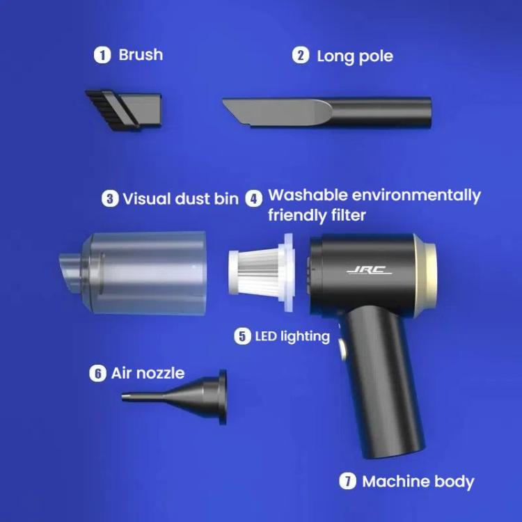JRC Handheld Wireless Vacuum Cleaner Keyboard Desktop Cleaning Dust Removal Equipped — view 3