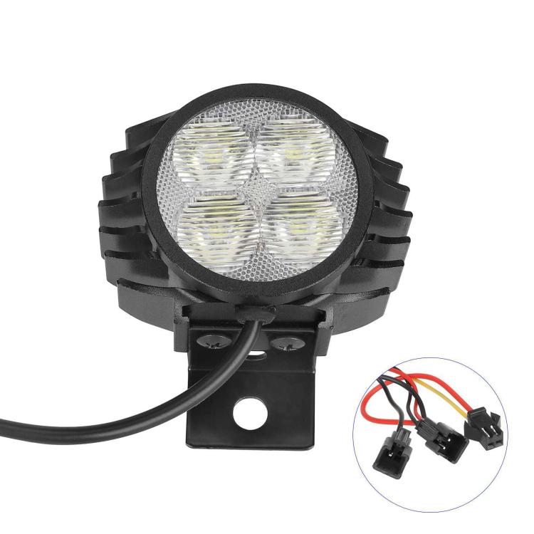 Scooter Horn Headlight 2 In 1 High Brightness LED Headlight