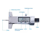 Syntek Electronic Digital Display Tire Tread Depth Caliper 0-25mm Measuring Tread Depth Gauge