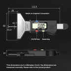 Syntek Digital Depth Ruler 0-25mm Electronic Tire Tread Measuring Ruler