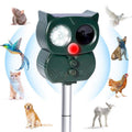 Five-Speed Tuning + Voice-Activated Ultrasonic Solar-Powered Animal Repeller