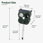 Five-Speed Tuning + Voice-Activated Ultrasonic Solar-Powered Animal Repeller — view 3