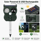 Five-Speed Tuning + Voice-Activated Ultrasonic Solar-Powered Animal Repeller — view 4