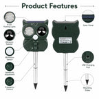 Five-Speed Tuning + Voice-Activated Ultrasonic Solar-Powered Animal Repeller — view 5