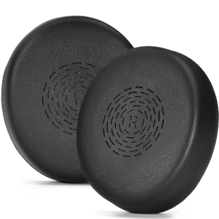 Stereo Headset 1pair Protein Leather Ear Cushions Soft Replacement Ear Pads, For Jabra Evolve2 55